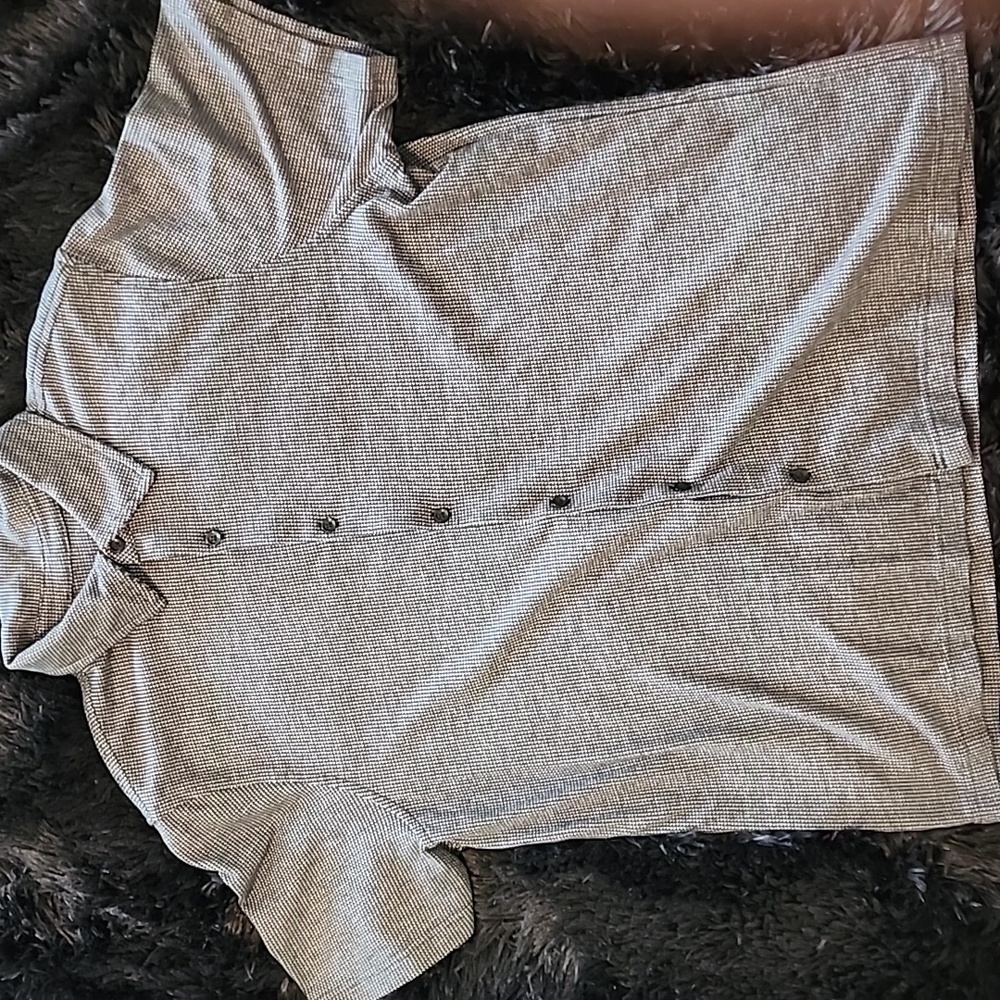 Buffalo David Bitton Black and White Patterned Shirt